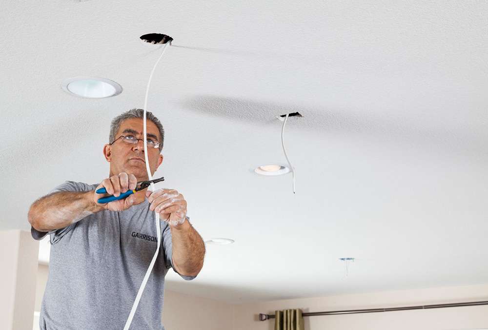 Garrison Electrician Installing Wires